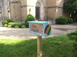 Little Library at Holy Spirit Parish on Washington Avenue.