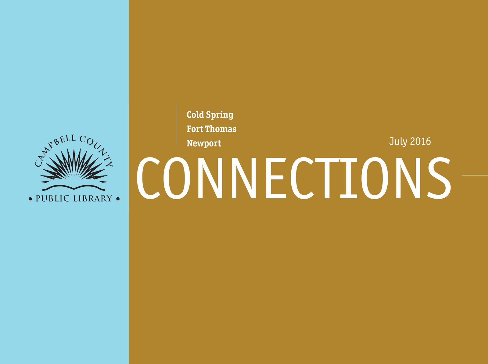July "Connections" newsletter Campbell County Public Library
