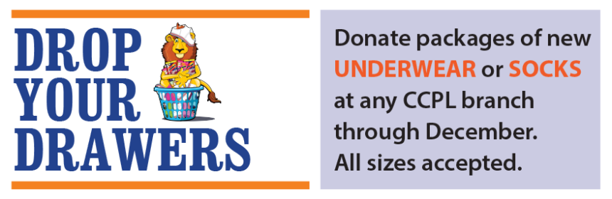 Drop Your Drawers, Drop off new packs of underwear and socks for our Drop  Your Drawers campaign! Donations help local schools restock their supplies  for students. We spoke